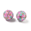Round Resin Rhinestone Beads OACR-Z035-02A-2