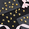 30Pcs Zinc Alloy Star Brooches FIND-FH0011-52G-4