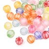 Frosted Transparent Acrylic Pumpkin Beads FIND-B065-05A-2