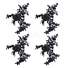 Flower Polyester Embroidery Sew on Appliques PATC-WH0020-33C-1