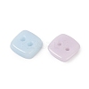 2-Hole Glass Buttons PORC-R010-10-2