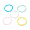 6.5MM Imitation Jade Glass Round Beaded Stretch Bracelet for Women BJEW-JB07658-4