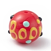 Opaque Painted Glass Beads GLAA-B001-01J-1
