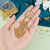 600Pcs Rack Plating Brass Round Spacer Beads KK-PH0005-84-3