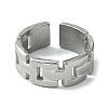 Non-Tarnish 304 Stainless Steel Open Cuff Ring LS-RJEW-L110-023P-2