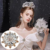 6Pcs Alloy & Glass Cabochons FIND-FG0004-60B-5