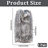 Polyester Imitation Fox Hair Boot Cover AJEW-WH20130-37B-2