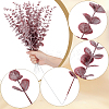 20Pcs Plastic Artificial Eucalyptus Leaves DJEW-GF0001-88B-6