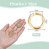 500Pcs Brass Open Jump Rings KK-DR0001-32C-2