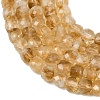Heated Natural Citrine Beads Strands G-B175-C06-6x6mm-4