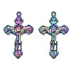 Rainbow Color Alloy Big Pendants PALLOY-N156-155-NR-2