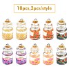 10Pcs 5 Styles Imitation Food Resin Pendants RESI-YW0001-65-2