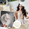 Linen Cloth Mini Hat Fascinator Base AJEW-WH0472-53C-6