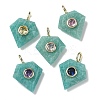 Natural Amazonite Faceted Pendants G-F819-03G-02-1
