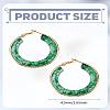 1 Pair 304 Stainless Steel Hoop Earrings For Women EJEW-LP0011-06D-2