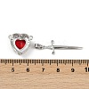 Brass Micro Pave Cubic Zirconia Pendant Sets KK-S507-18G-01-4