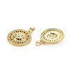 Brass Micro Pave Cubic Zirconia Pendants KK-Q252-066-NF-2