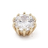 Brass Micro Pave Cubic Zirconia Pendants KK-M306-08G-2