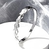 304 Stainless Steel Hinged Bangles for Women BJEW-A011-15P-1
