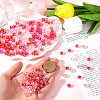 500Pcs 5 Colors Valentine's Day Transparent Acrylic Beads MACR-SP0001-29B-3