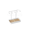 PP Necklace Display Stands with Wooden Tray PW-WG356B9-01-1