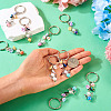10Pcs 10 Colors Angel Acrylic Keychains KEYC-TA0001-26-5