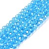 Electroplate Glass Beads Strands EGLA-A044-T3mm-A08-1