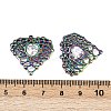 304 Stainless Steel Rhinestone Pendants STAS-L290-52RC-3
