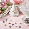 50Pcs 10 Colors Zinc Alloy Pendants FIND-SC0020-63-4
