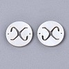 Natural Freshwater Shell Links Connectors X-SHEL-S276-120X-2
