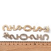 Brass Rhinestone Stud Earrings EJEW-Q012-02G-3