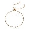 304 Stainless Steel Cable Chain Satellite Chain Slider Bracelet Making AJEW-JB01502-01-1