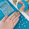 50Pcs 2 Colors Brass Beads KK-BBC0016-51-3