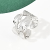304 Stainless Steel Adjustable Open Cuff Rings for Women LS-RJEW-K299-01P-2
