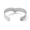 304 Stainless Steel Cuff Bangles for Women BJEW-Z078-27P-3