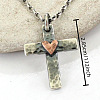Bohemian Vintage Alloy Cross with Heart Pendant Necklaces FS-WG4EA27-01-3