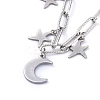 304 Stainless Steel Charm Bracelets BJEW-JB05130-3