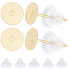 100Pcs 304 Stainless Steel Stud Earring Findings STAS-BBC0004-84-1