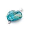 Bohemian Natural Freshwater Shell Dyed Pendants PALLOY-JF04156-5