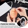 Soft Silicone Nose Flexible Model Body Part Displays with Acrylic Stands ODIS-WH0002-20-3