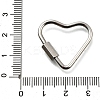 Non-Tarnish 304 Stainless Steel Screw Carabiner Lock Charms STAS-K195-02P-3