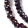 Baking Electroplate Glass Beads Strands DGLA-A039-J4mm-B22-3