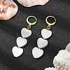 Natural Sea Shell Tassel Dangle Earring EJEW-TA00281-01-2