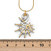 304 Stainless Steel Conch Shaped Pendant Necklaces for Women Men NJEW-H077-01GP-3