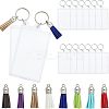 16Pcs Rectangle Acrylic Photo Frame Keychain KEYC-CA0001-34-1