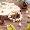 Maple Natural Wood European Beads WOOD-FH0001-41-4