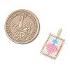 Glass Seed Beaded Pendants PALLOY-MZ01228-02-2