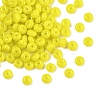 Imitation Jade Glass Seed Beads SEED-Q038-01D-1