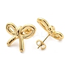 304 Stainless Steel Stud Earrings X-EJEW-B023-16G-2