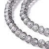 Transparent Glass Beads Strands GLAA-C019-01A-28-3